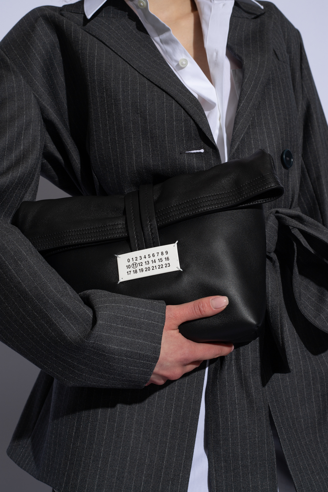 SchaferandweinerShops GB - Black Handbag with logo Maison